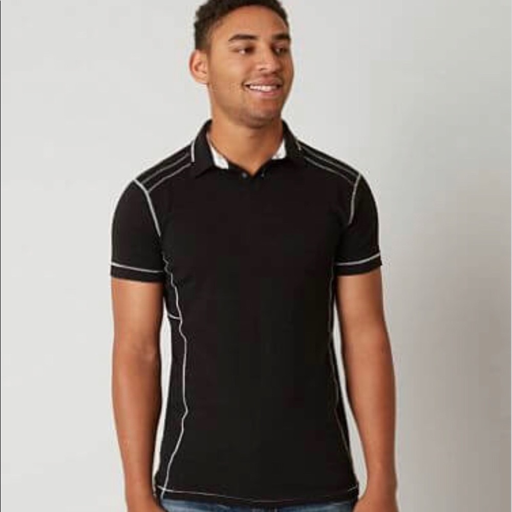 Buckle Black Polo | Size: Large | Color: Black